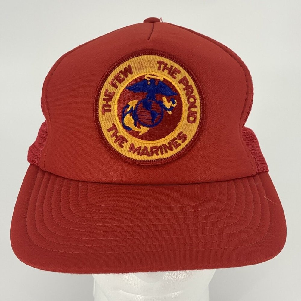 Men's Speedway USMC The Few The Proud The Marines Trucker Hat Snapback‎ Vintage